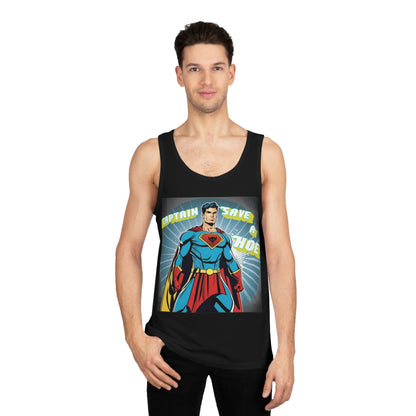 "Captain Save a Hoe" Unisex Softstyle™ Tank Top - Fun Superhero Tee for Summer