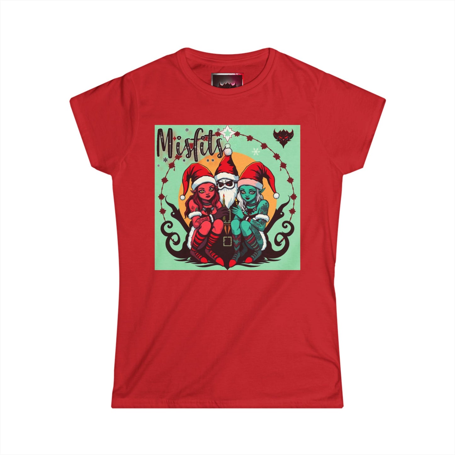 Holiday Misfits Graphic T-Shirt for Women – Fun and Colorful Festive Shirt