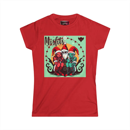 Holiday Misfits Graphic T-Shirt for Women – Fun and Colorful Festive Shirt