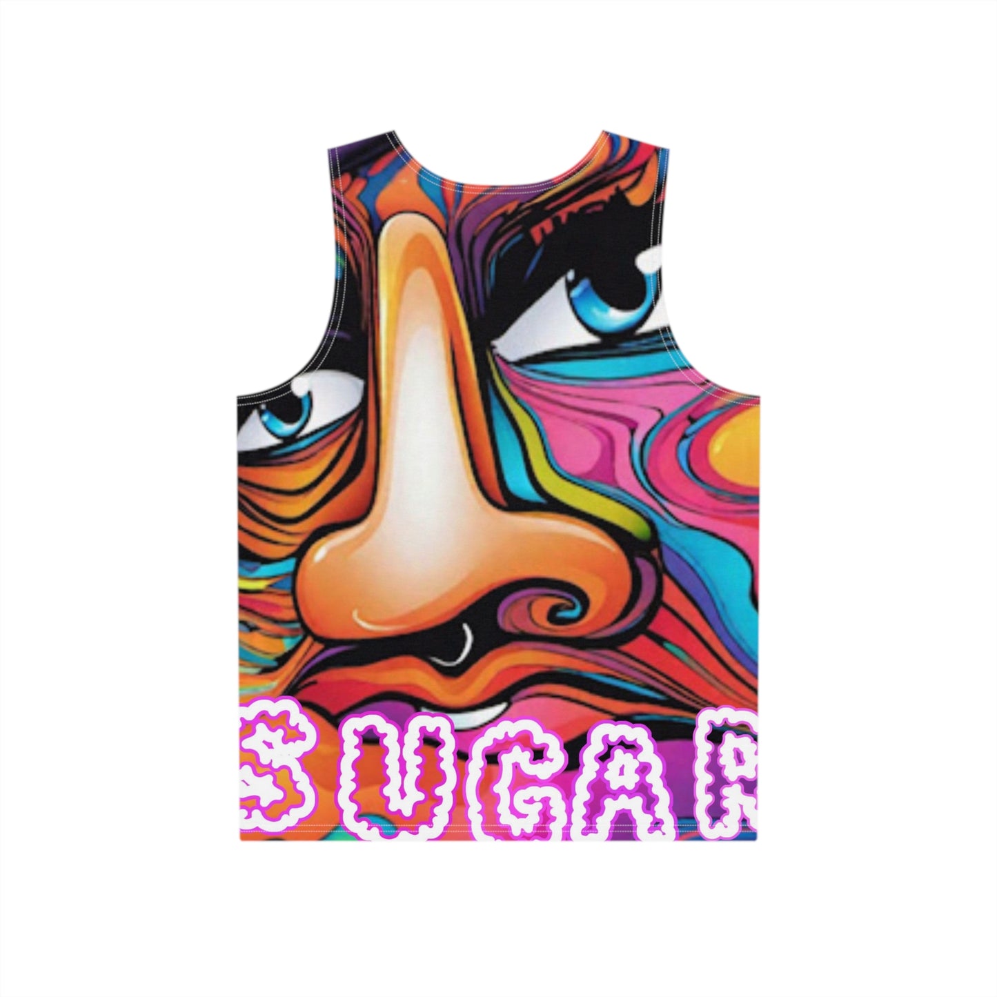 Colorful "Booger Sugar" Graphic Men’s Tank Top - Perfect for Festivals & Summer Vibes