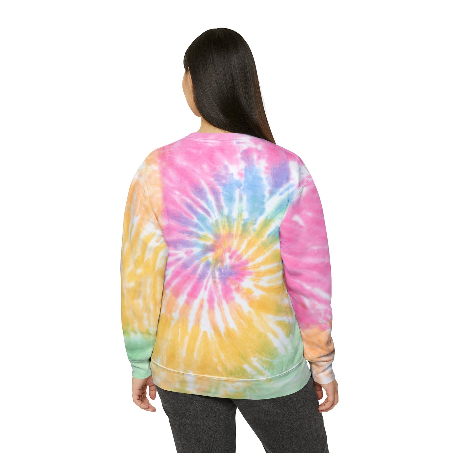 "No Squares in My Circle" Tie-Dye Sweatshirt