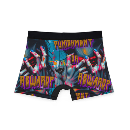 Graphic Men's Boxers - "Punishment or Reward" Design