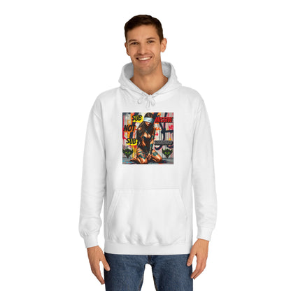 "Submissive Not Substandard" Artistic Unisex College Hoodie - Unique Street Style Design