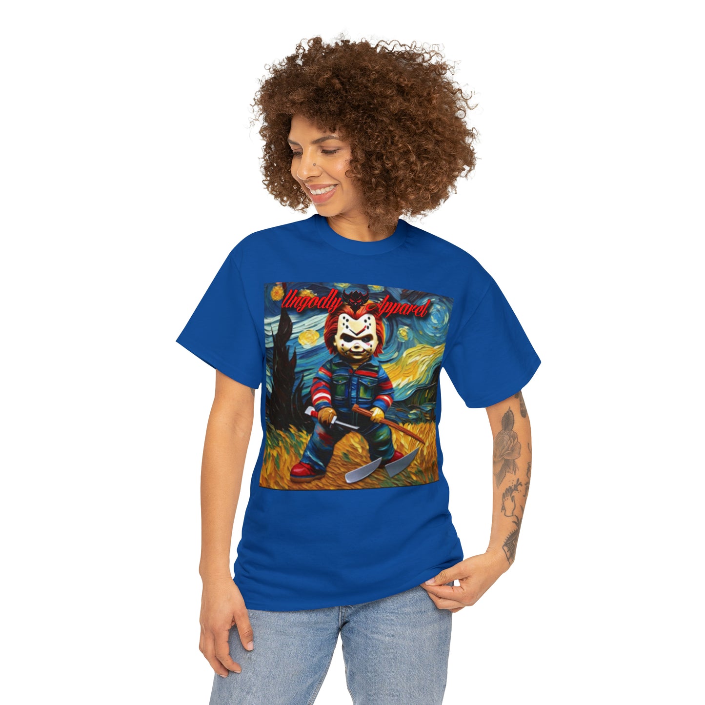 "Chucky/Jason Starry Night" T-Shirt