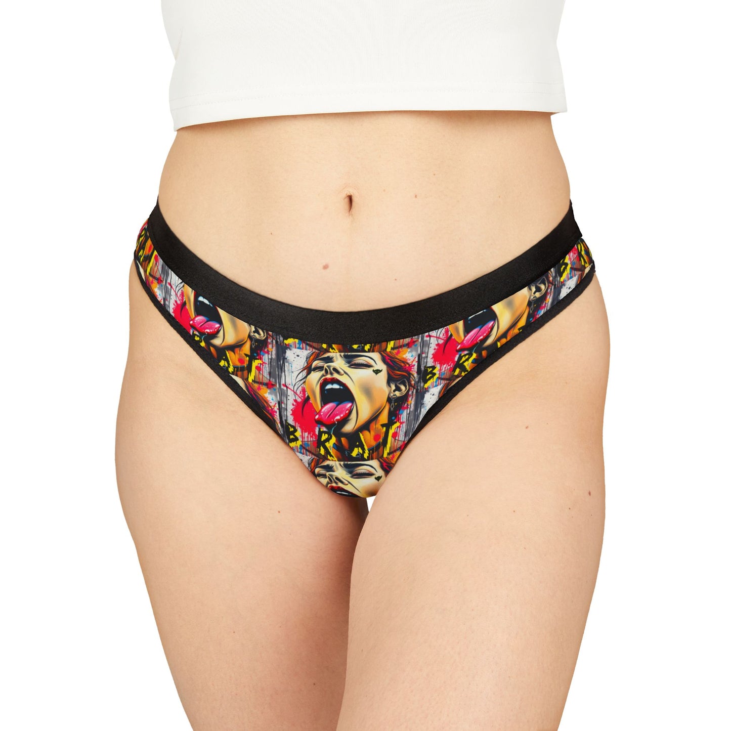 "Brat" Bold Graphic Women's Thongs - Express Your Style