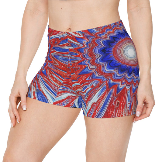 Women's "4th of July Tie Dye" Shorts