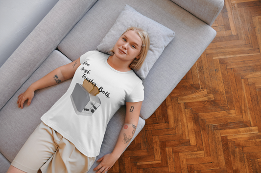 Women's "Live, laugh, toaster bath" T-Shirt