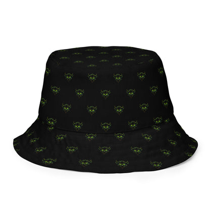 Skull x Ungodly Logo Reversible Bucket Hat