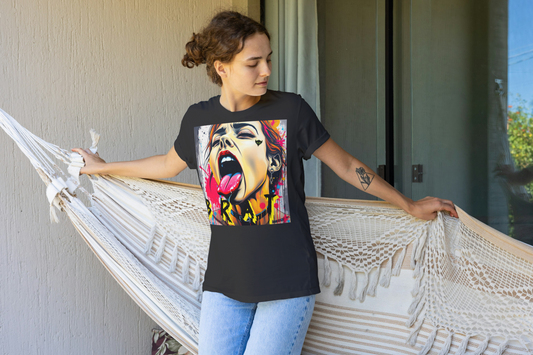 "Brat" Bold Art Women's Softstyle Tee – Edgy Graphic Tee for Creative Souls