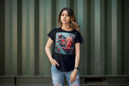 "You Feasted off My Devotion, then Left me Starving while you Fed the Villages" Inspirational Women's Softstyle Tee with Heart Design - Perfect for Valentine's Day and Everyday Motivation