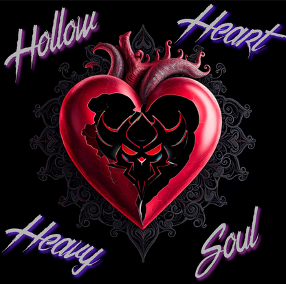 "Hollow Heart, Heavy Soul" Women's Softstyle Tee - Unique Graphic Tee for Self-Expression