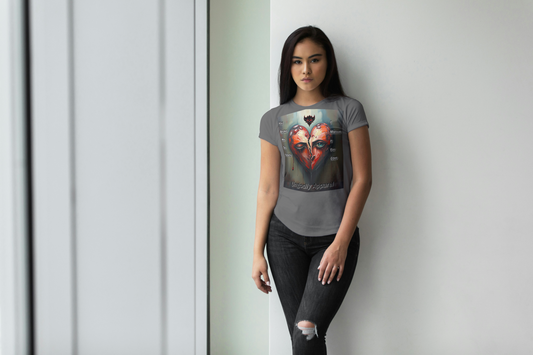 Heartbreak Art Women's Softstyle Tee - "You Broke Me So Slowly, I Mistook it for Love" Design