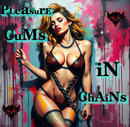 Street Art Unisex Heavy Cotton Tee - "Pleasure Cums in Chains" Graphic Shirt