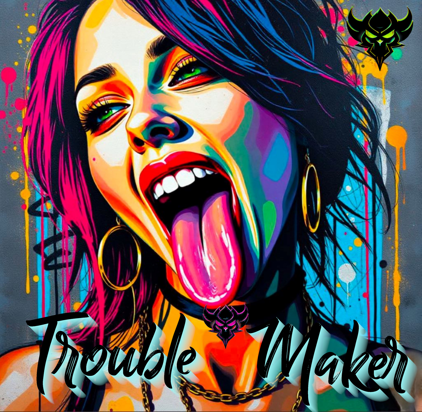 Colorful "Trouble Maker" Unisex Heavy Cotton Tee