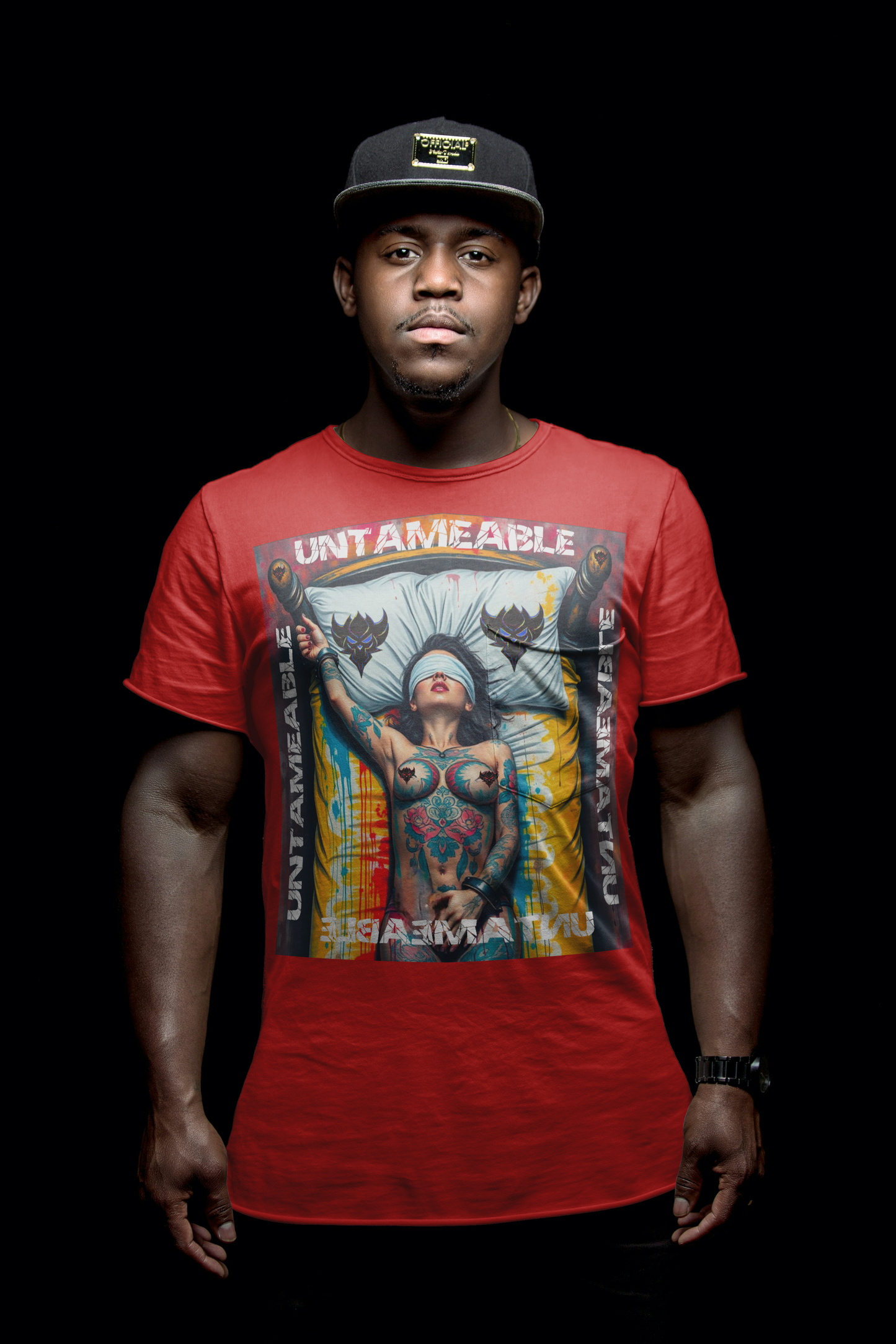 Unisex Heavy Cotton Tee - "Untameable" Graphic Tee for Bold Expression