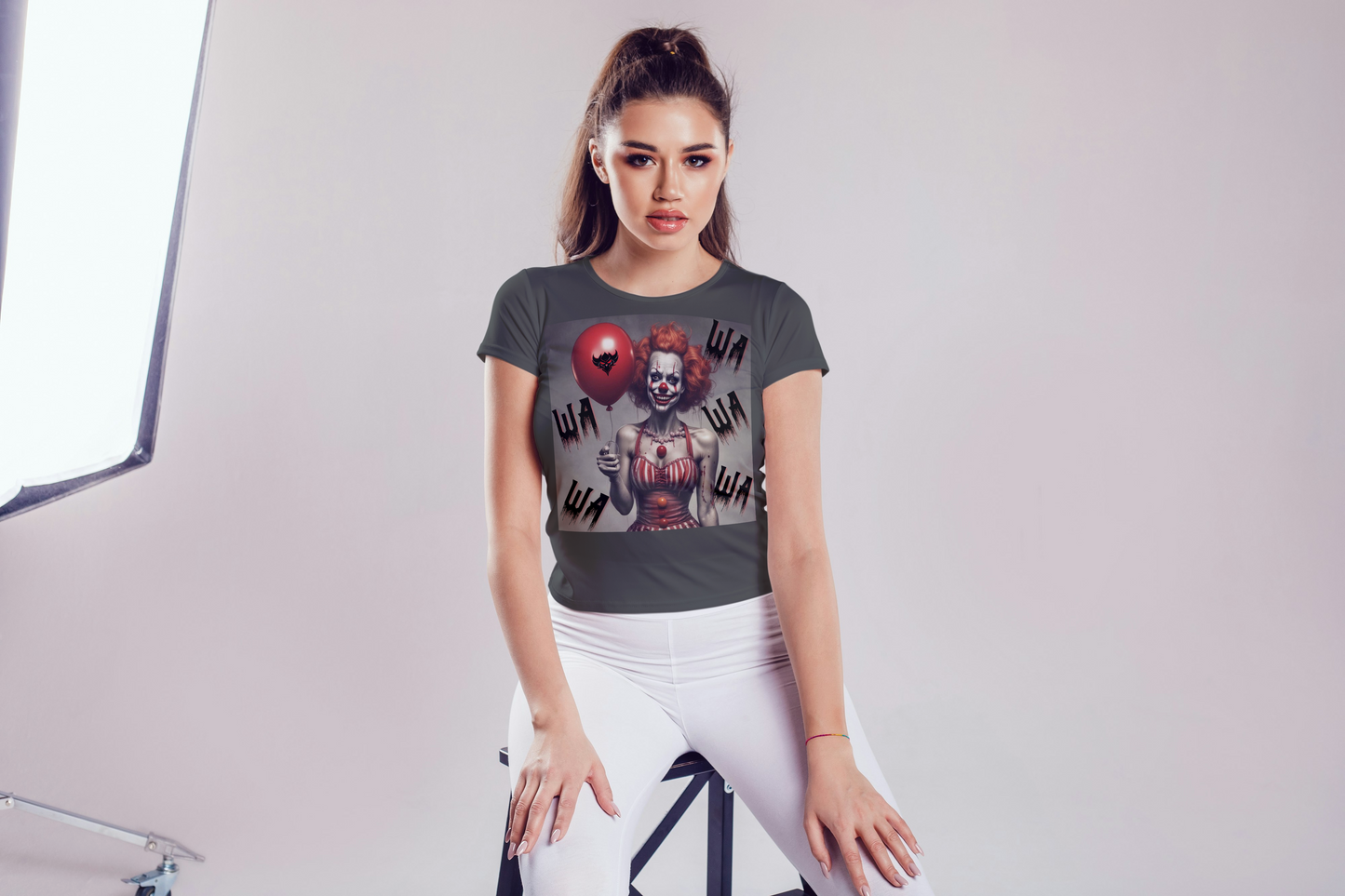 Creepy Clown Whippets Women's T-Shirt